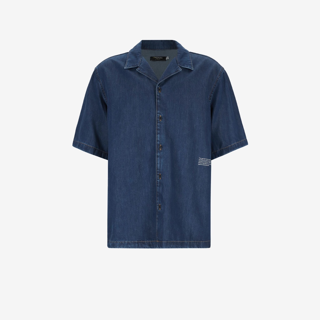 Chemise homme manches courtes en jeans - SHOKRI