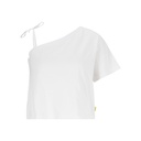 T-shirt femme manche dénudé avec broderie