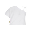 T-shirt fille manche dénudée avec broderie