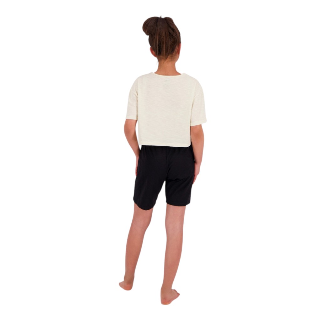 Pyjama fille t-shirt crop et short POP CORN