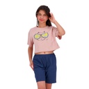 Pyjama fille t-shirt crop et short ميعاو