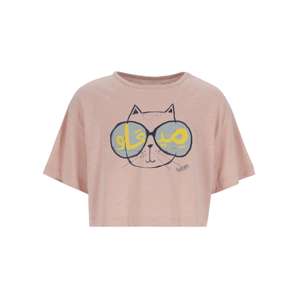 Pyjama fille t-shirt crop et short ميعاو