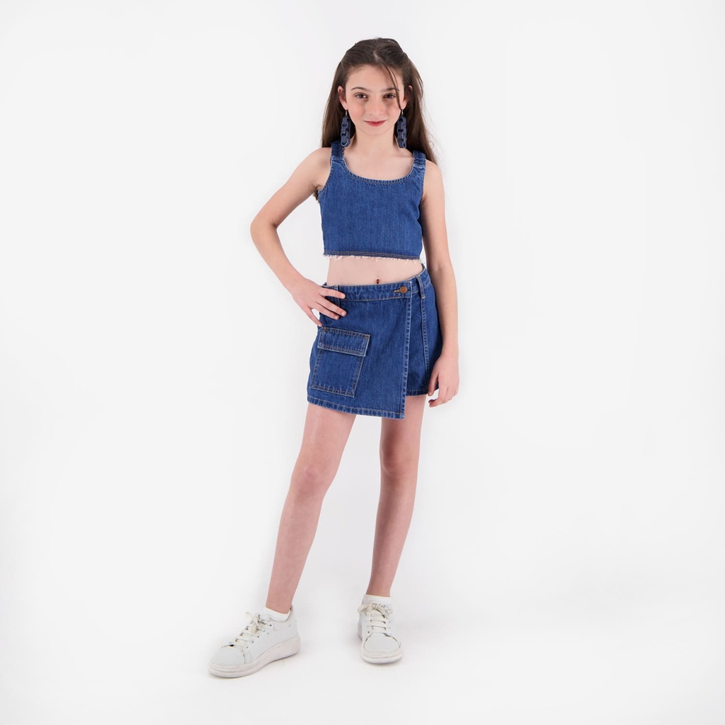 Skort fille en jeans
