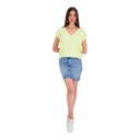 T-shirt femme manches courtes col V
