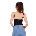 Body femme bretelle avec broderie