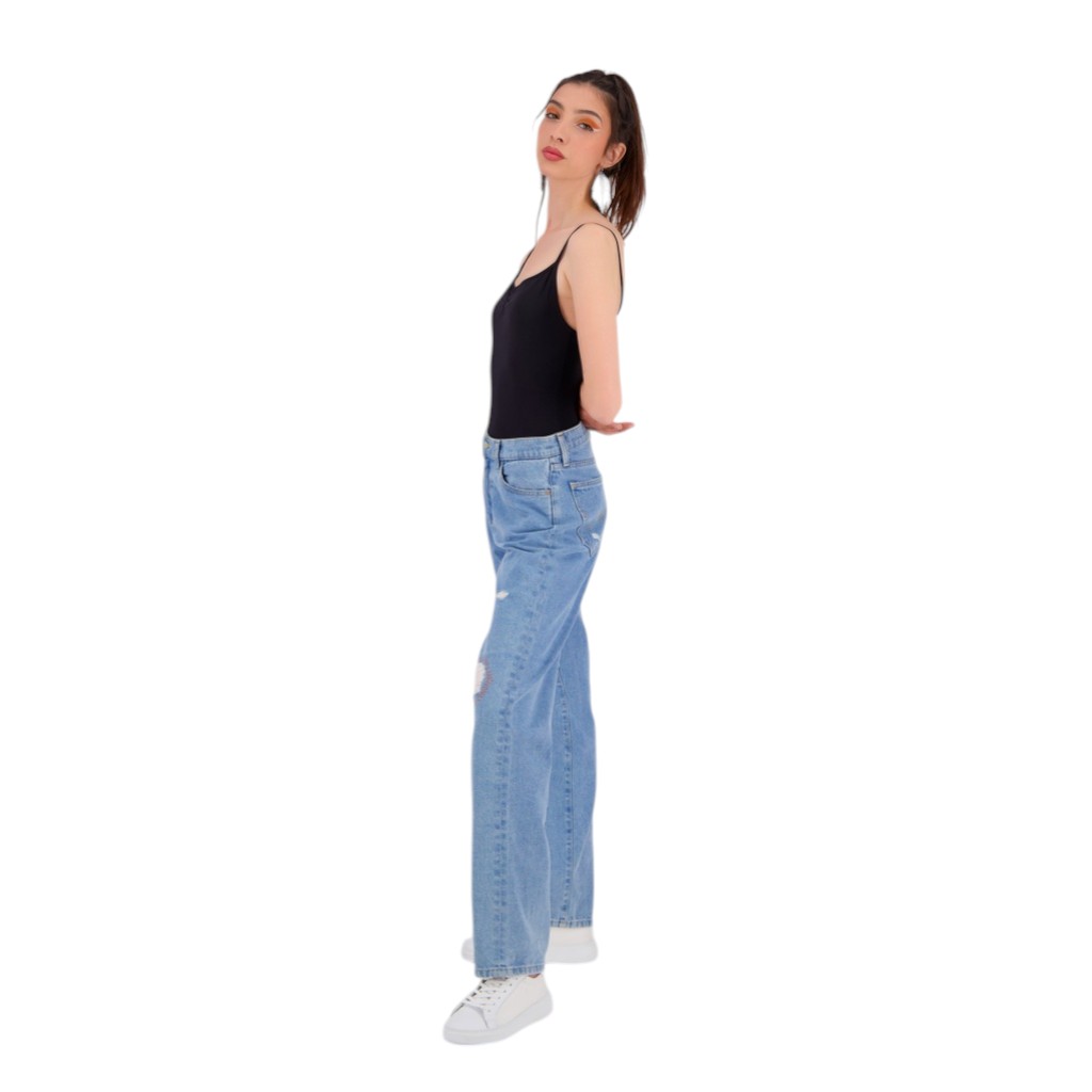 Body femme bretelle avec broderie