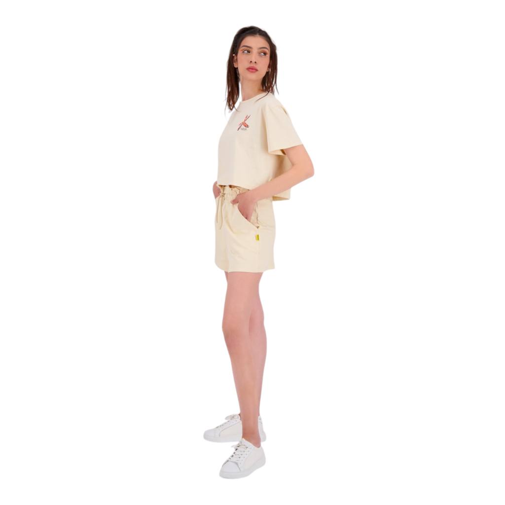 T-shirt crop femme manches courtes ETOILE DE MER ET PERLE