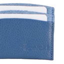 Porte carte en jeans et cuir