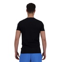 T-shirt slim homme manches courtes col v avec  broderie