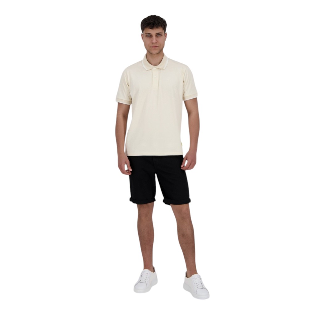 Polo homme manches courtes en jersey avec broderie