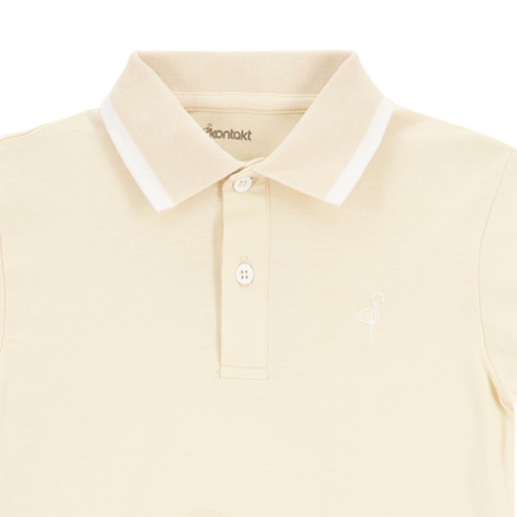 Polo homme manches courtes en jersey avec broderie