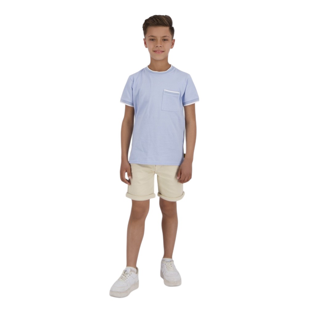 T-shirt garçon manches courtes avec poche plaquée