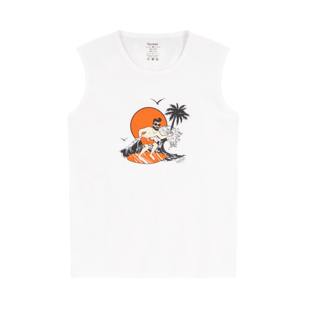 Ensemble homme débardeur et short THE SURFER DALI