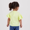 T-shirt bébé fille manches courtes avec volant TURTLE