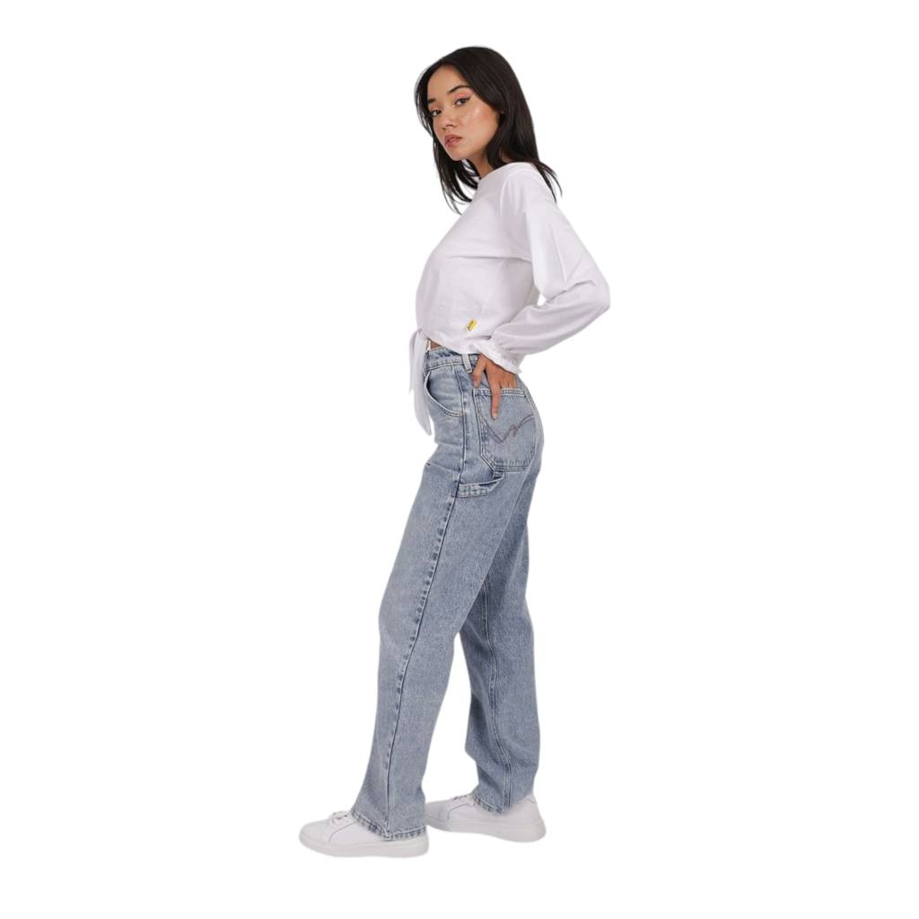 T-shirt femme manches longues avec nœud