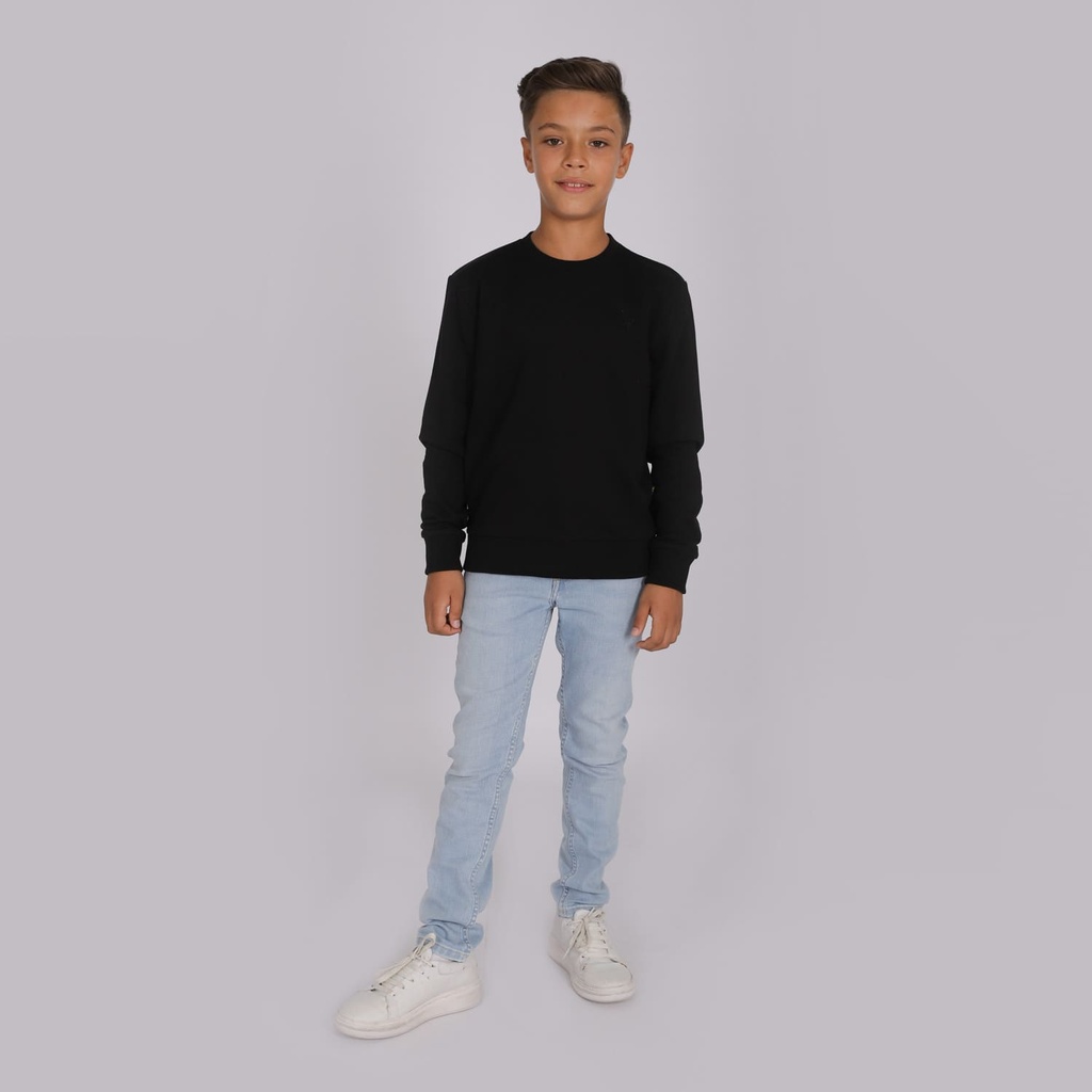 Sweat garçon manches longues avec broderie