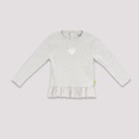 Set côtelé bébé  avec volant  et cut out cœur