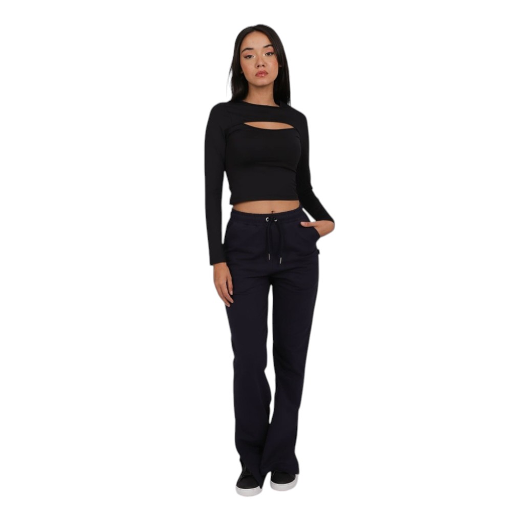 Jogger flare femme avec fente coté