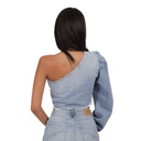Top femme asymétrique en jeans - TAHIYA