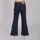 Flare fille avec fentes devant en jeans