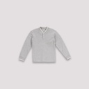Polo garçon manches longues col mao avec broderie
