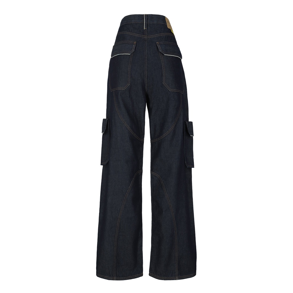 Baggy unisexe avec des poches détachables en jeans Selvedge And Raw Look - TUNIS FASHION WEEK 2024