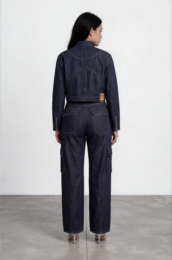 Baggy unisexe avec des poches détachables en jeans Selvedge And Raw Look TNFW