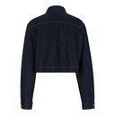 Cropped jacket unisexe selvedge avec fermeture décalée en jeans Selvedge And Raw Look - TUNIS FASHION WEEK 2024
