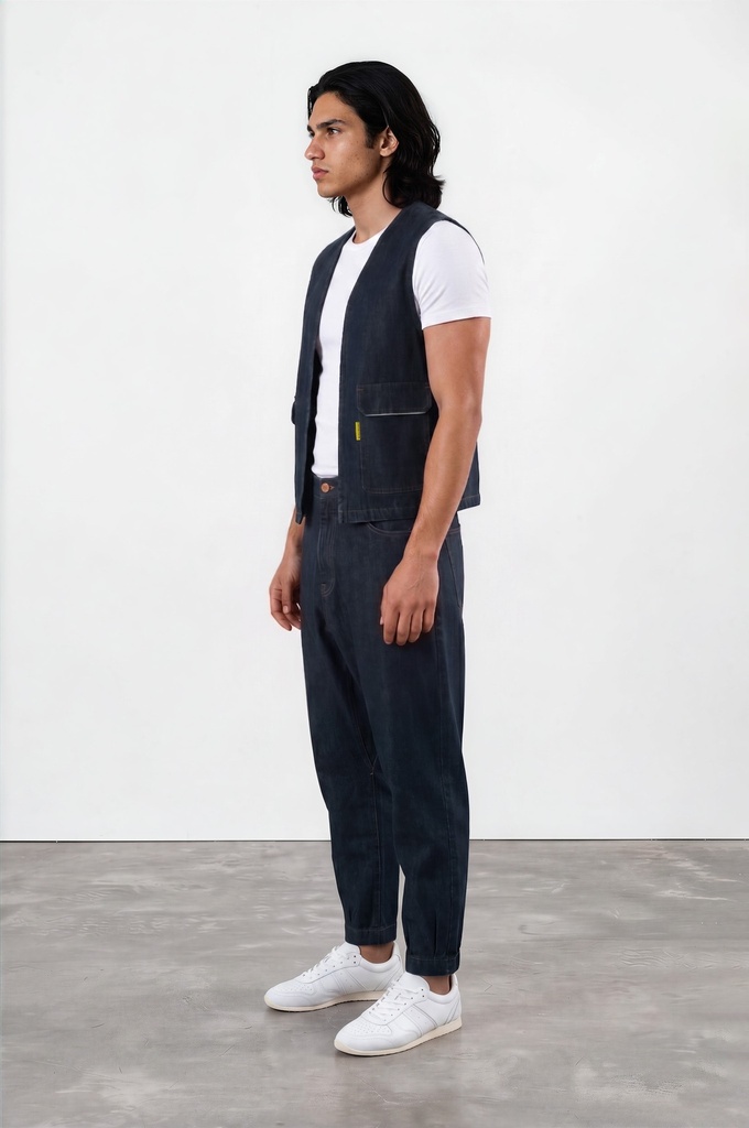 Workwear Farmla unisexe matelassé en jeans Selvedge And Raw Look TNFW