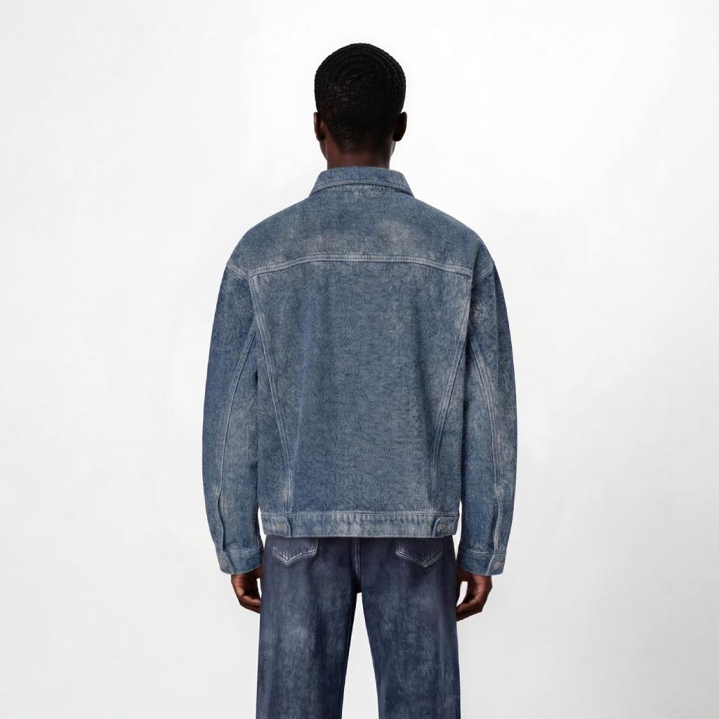 Veste oversized unisexe en jeans Heavy Used Effect - TUNIS FASHION WEEK 2024.jpg
