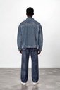Veste oversized unisexe en jeans Heavy Used Effect - TUNIS FASHION WEEK 2024
