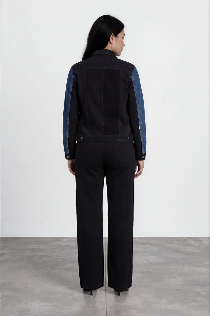 Veste oversized unisexe PATCHWORK en jeans UPCYCLING METHODS TNFW