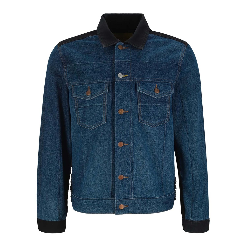 Veste oversized unisexe PATCHWORK en jeans UPCYCLING METHODS - TUNIS FASHION WEEK 2024