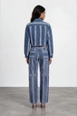 Veste bi-couleurs oversized unisexe en jeans UPCYCLING METHODS TNFW