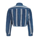 Veste bi-couleurs oversized unisexe en jeans UPCYCLING METHODS - TUNIS FASHION WEEK 2024