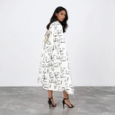 Safseri unisexe en jeans IMPRIME  كون كيما انتي  HEAVY PRINT AND LASER - TUNIS FASHION WEEK 2024