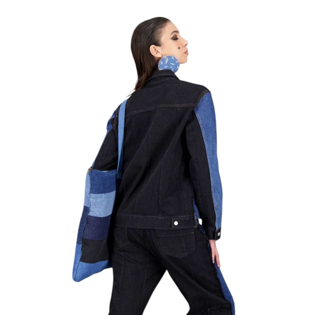 Coussin & Tote bag format 60/50 en jeans Modular TNFW