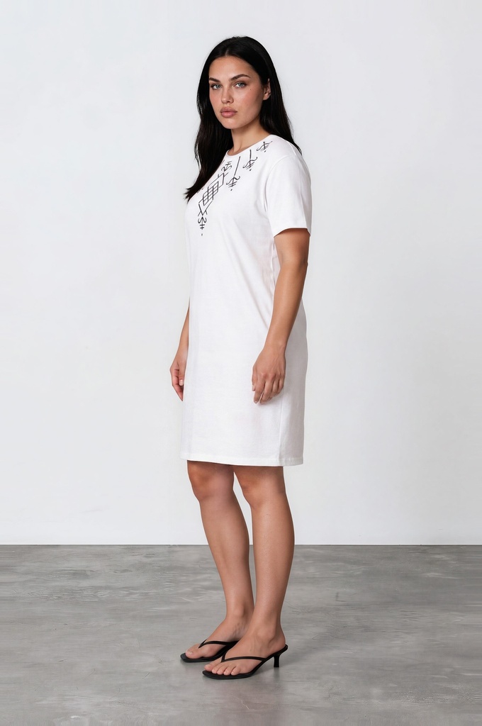 T-shirt & Robe oversized unisexe Modular MOTIF BERBERE HEAVY PRINT AND LASER - TUNIS FASHION WEEK 2024