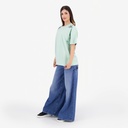 T-shirt oversized femme manches courtes FLEURS D'ŒILLETS