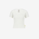 T-shirt décolleté femme manches courtes