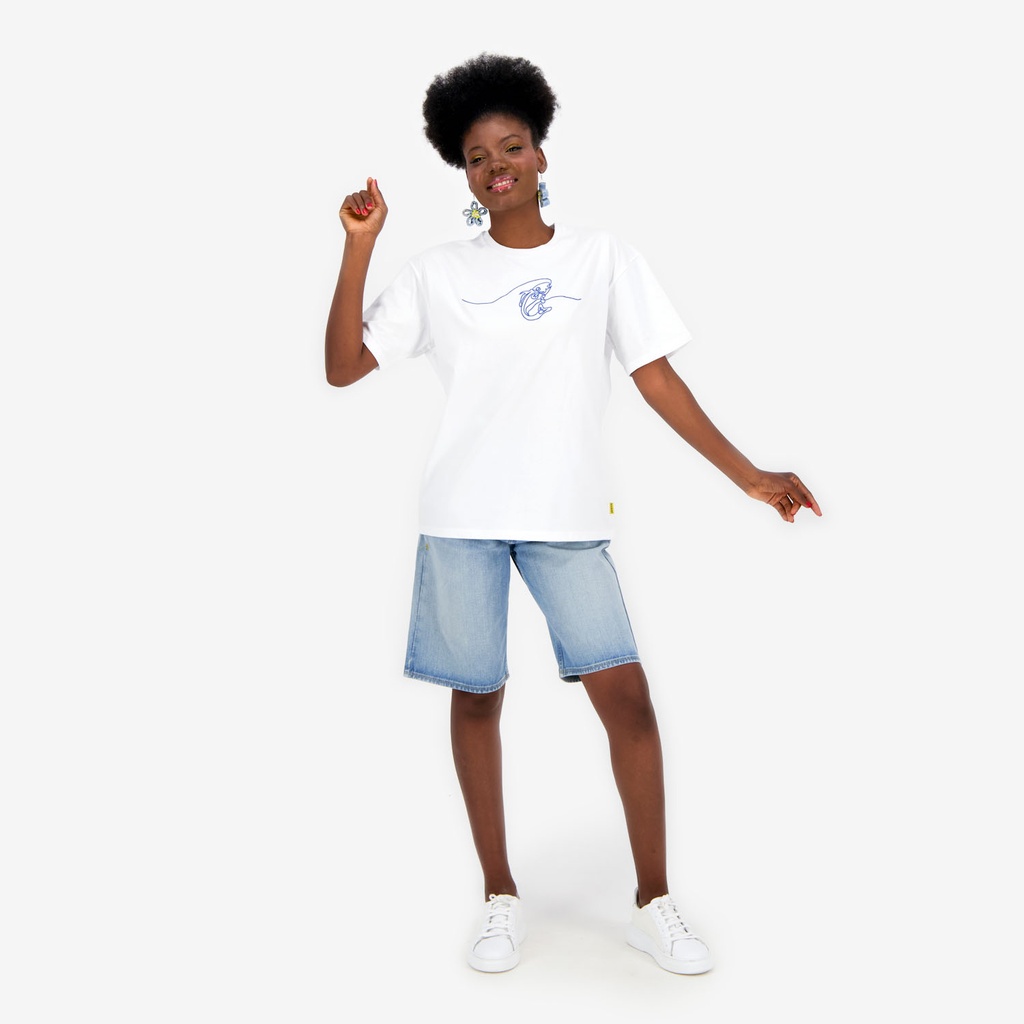 T-shirt oversized femme manches courtes حوت