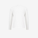 T-shirt homme manches longues col tunisien  et poche passepoilée