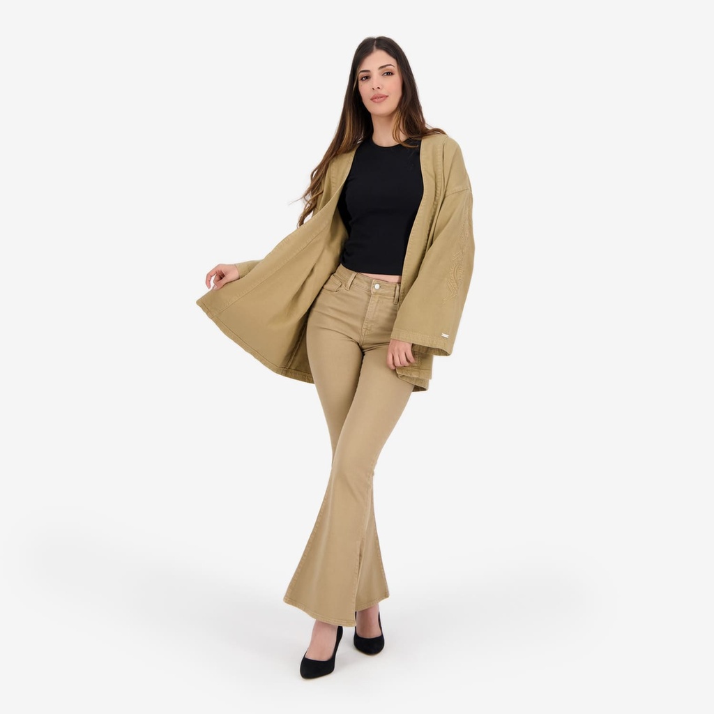Flare jeans femme avec fentes côté -FERYEL 3.0