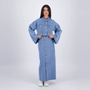 Cropped jacket femme avec manches larges en jeans - KINDA 2.0
