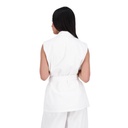 Blazer croisé femme sans manches-SAHAR