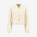 Bombers crop femme avec détails élastique