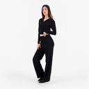 Polo côtelé femme manches longues