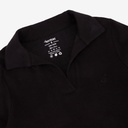 Polo côtelé femme manches longues
