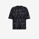 T-shirt oversized unisexe enfant manches courtes imprimé all over