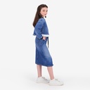 Jupe midi fille en jeans